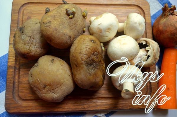 Картопляні зрази з грибами ингредиенты